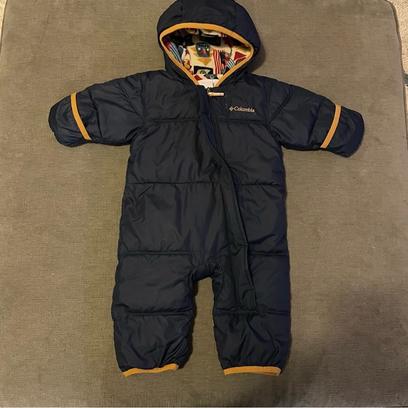 Columbia Other - Columbia Infant Boy’s Snowsuit Navy Blue Size 3-6 Months